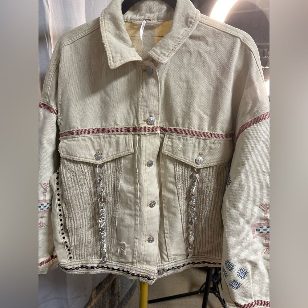 Free People Winter Cactus Embroidered Jacket - Picture 3 of 5